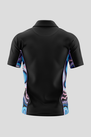 50 Shades Of Deadly NAIDOC 2026 Black Bamboo (Simpson) Polo Shirt