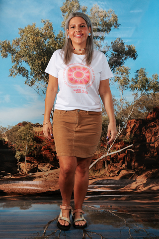 Spirit Of A Movement NAIDOC Week 2026 White Cotton Everyday T-Shirt