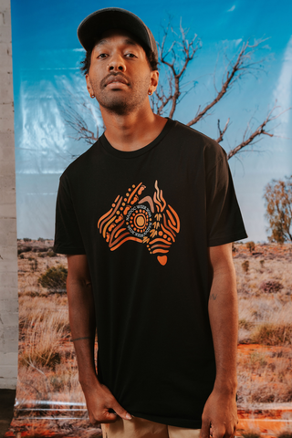 Australia NAIDOC Week 2026 Black Cotton Crew Neck Unisex T-Shirt