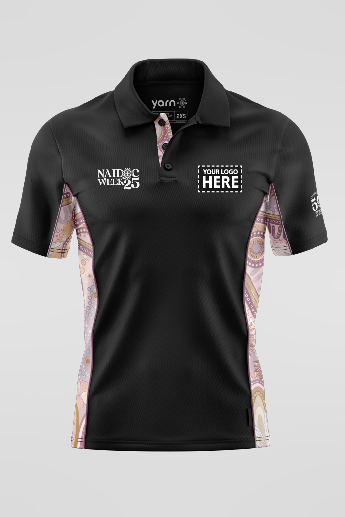 A Bright Future NAIDOC 2025 Bamboo (Simpson) Unisex Polo Shirt