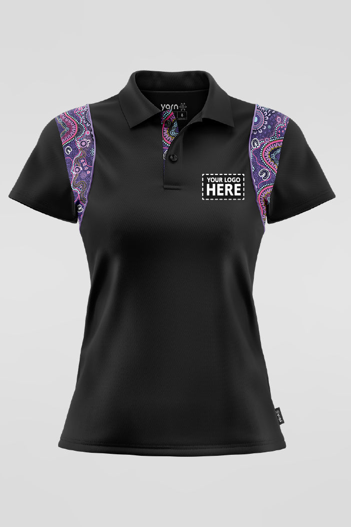 Muru To Our Biriwal (Pathway To Our Future) Bamboo (Arnhem) Polo Shirt