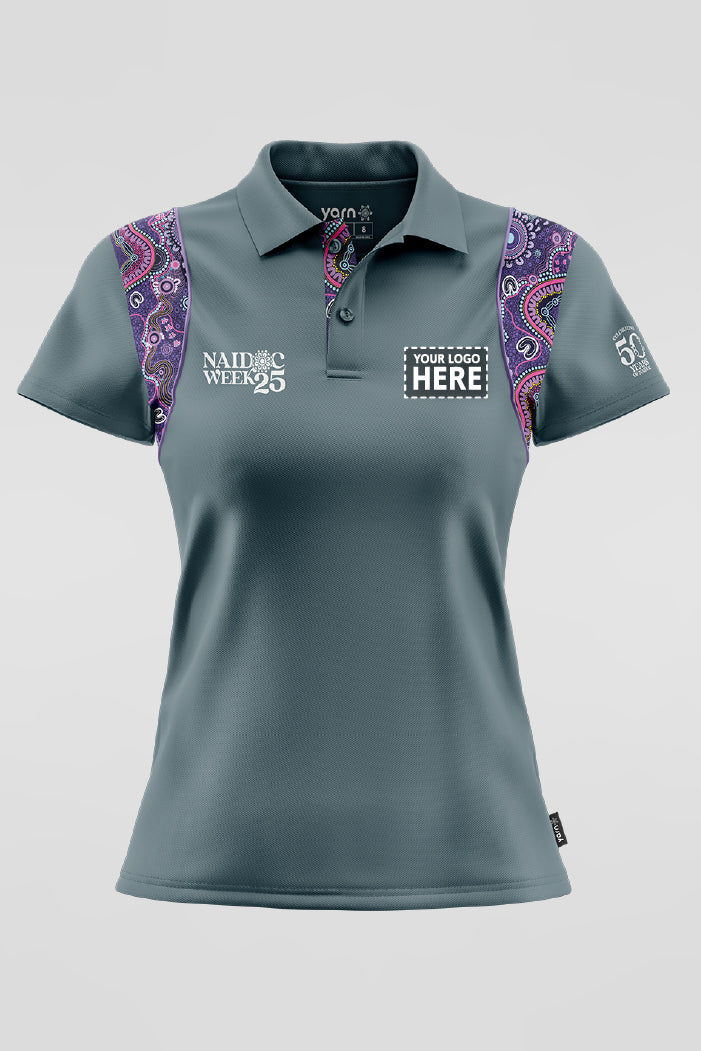 Muru To Our Biriwal (Pathway To Our Future) NAIDOC 2025 Bamboo (Arnhem) Polo Shirt