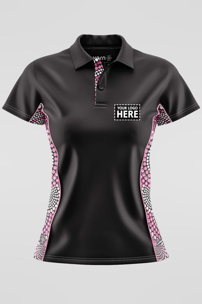 Tribe Of Women Black Bamboo (Simpson) Polo Shirt