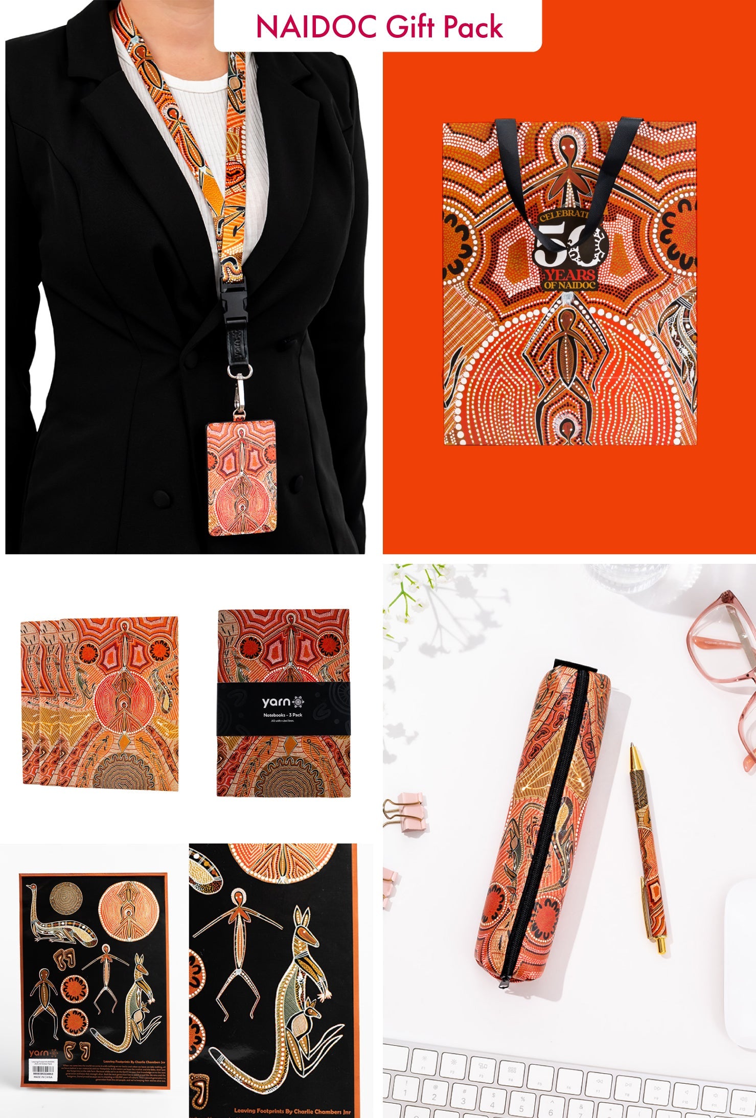 (Bulk Order) Leaving Footprints NAIDOC 2025 Stationery Gift Pack