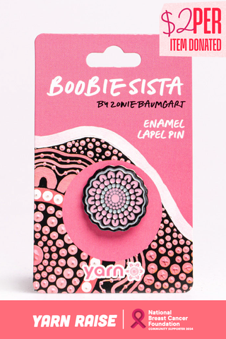 Boobie Sista Lapel Pin - Ready Stock