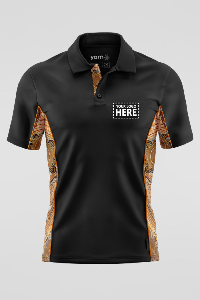 Campfire Black Bamboo (Simpson) Polo Shirt