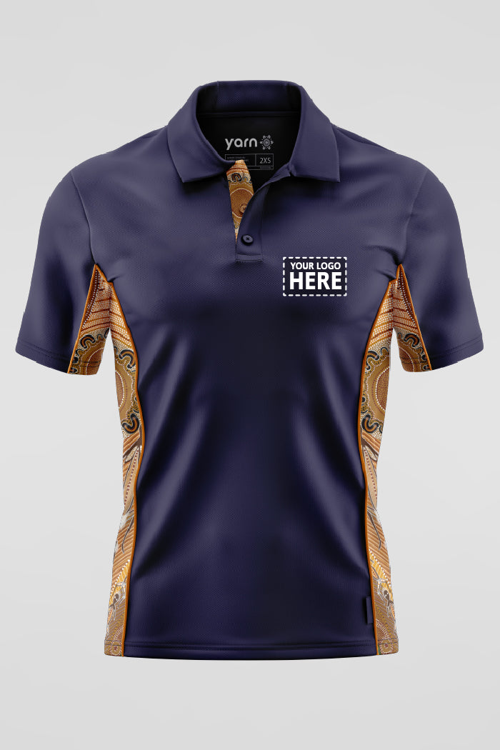 Campfire Navy Bamboo (Simpson) Unisex Polo Shirt