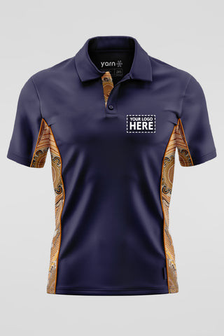 Campfire Navy Bamboo (Simpson) Unisex Polo Shirt