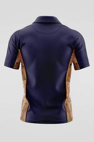 Campfire NAIDOC 2024 Navy Bamboo (Simpson) Polo Shirt