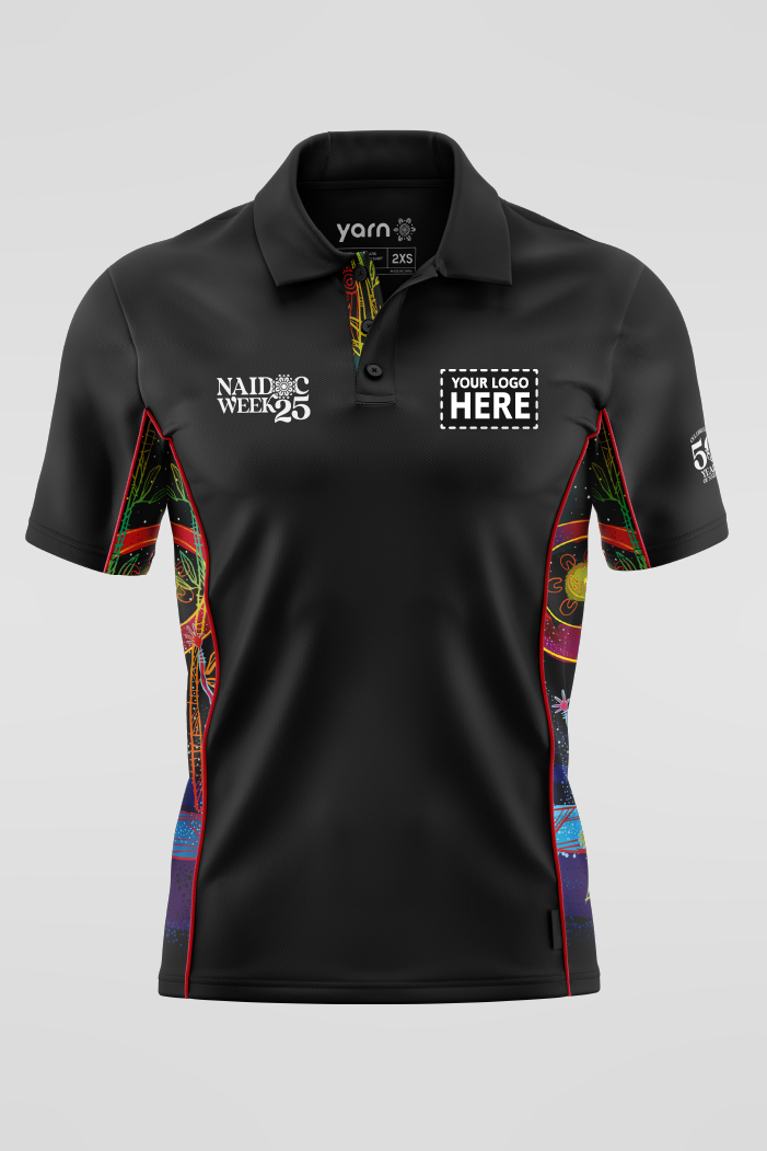 Celestial Rhythms NAIDOC 2025 Bamboo (Simpson) Unisex Polo Shirt