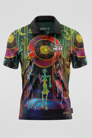 Celestial Rhythms Unisex Polo Shirt