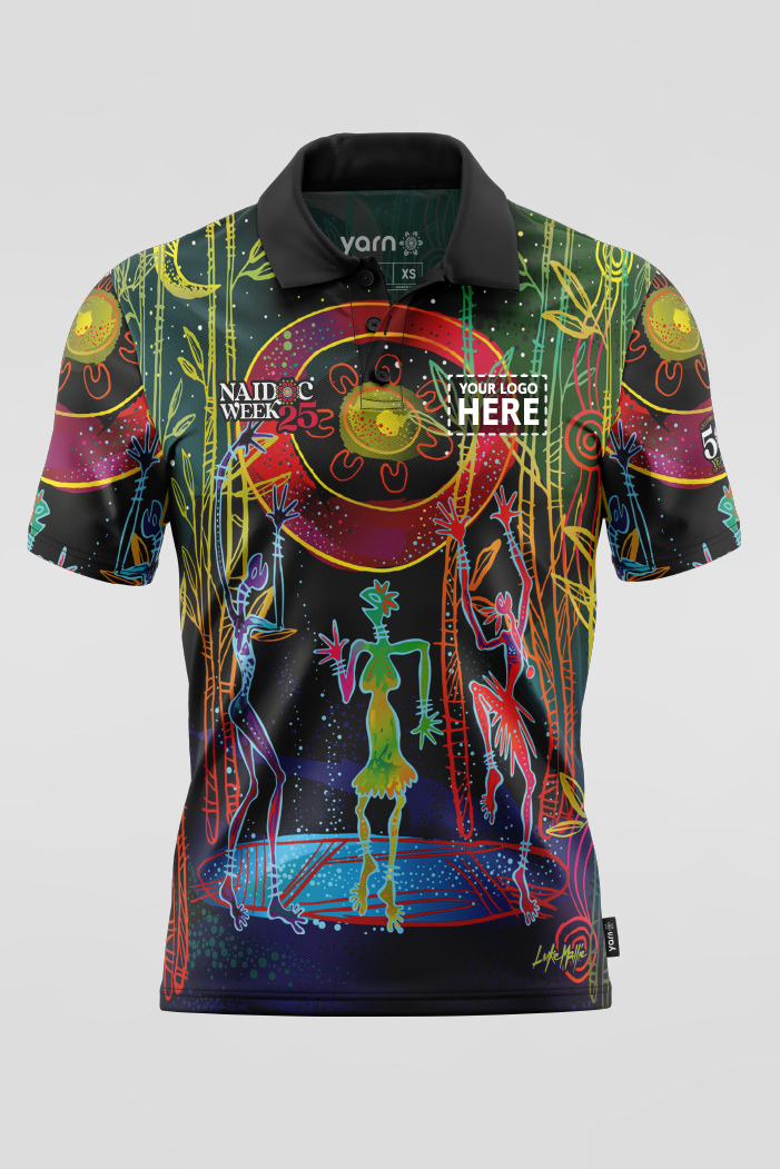 Celestial Rhythms NAIDOC 2025 Polo Shirt