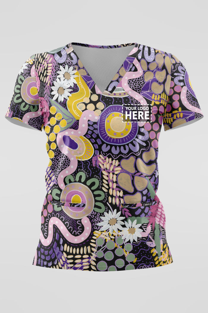 Legacy NAIDOC 2025 Women’s Three Pocket Scrub Top