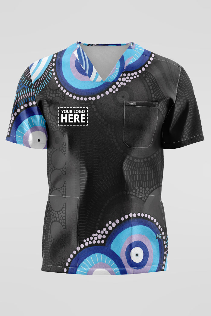 Future Dreaming NAIDOC 2025 Essence Unisex Three Pocket Scrub Top