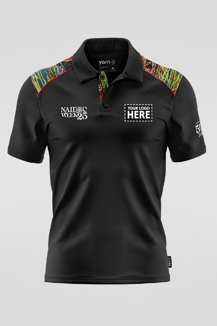 Celestial Rhythms NAIDOC 2025 Bamboo (Cradle) Unisex Polo Shirt