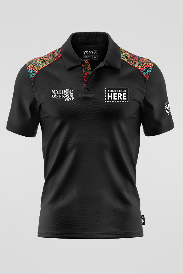 Wurung (Branches) NAIDOC 2025 Bamboo (Cradle) Unisex Polo Shirt