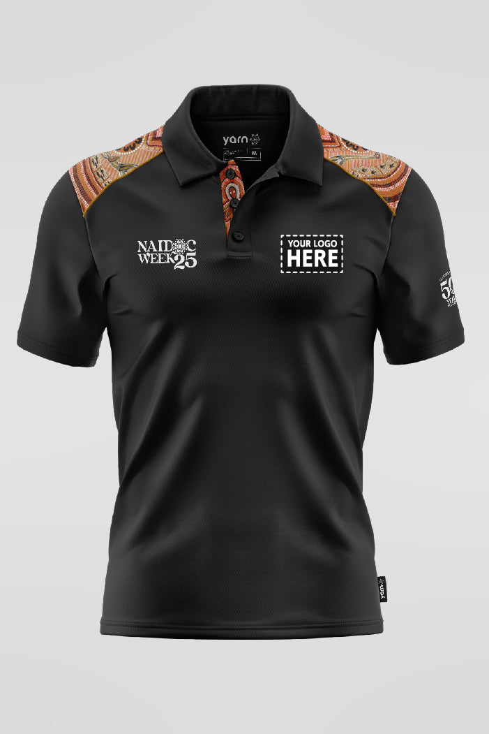 Leaving Footprints NAIDOC 2025 Bamboo (Cradle) Unisex Polo Shirt