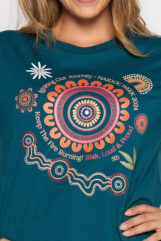 (Bulk Order) Igniting Our Journey NAIDOC 2024 Atlantic Cotton Crew Neck Women’s T-Shirt