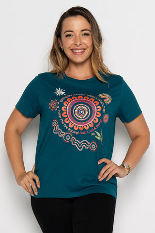 (Bulk Order) Igniting Our Journey NAIDOC 2024 Atlantic Cotton Crew Neck Women’s T-Shirt