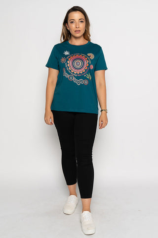 (Bulk Order) Igniting Our Journey NAIDOC 2024 Atlantic Cotton Crew Neck Women’s T-Shirt