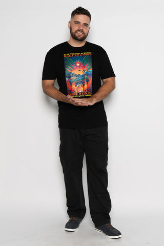 (Bulk Order) Fire Spirit People NAIDOC 2024 Black Cotton Crew Neck Unisex T-Shirt