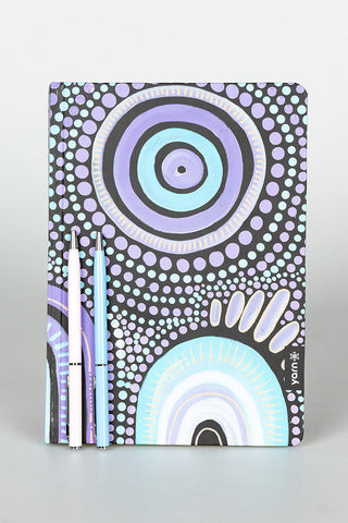 (Bulk Order) Our Future, Together NAIDOC 2024 A5 Textured Notebook with Pens