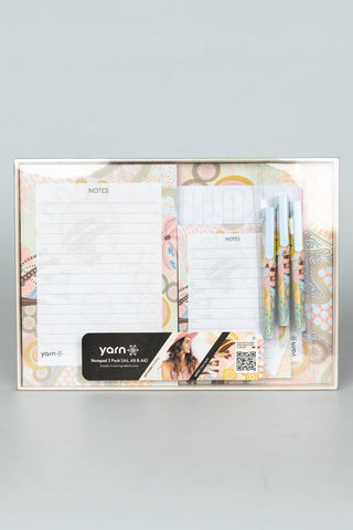 (Bulk Order) Kindling NAIDOC 2024 Notepad 3 Pack (A4, A5 & A6) with 3 Pack of Pens