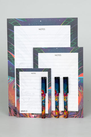 (Bulk Order) Fire Spirit People NAIDOC 2024 Notepad 3 Pack (A4, A5 & A6) with 3 Pack of Pens