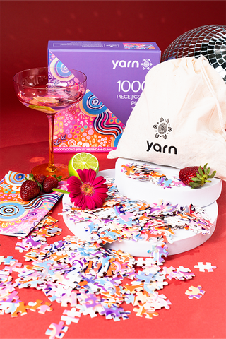 Ngootyoong (Joy) 1000 Piece Indigenous Artwork Puzzle - Ready Stock