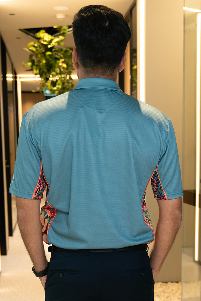 (Bulk Order) Wurung (Branches) NAIDOC 2025 Eucalyptus Bamboo (Simpson) Unisex Polo Shirt