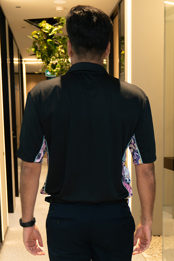 (Bulk Order) Legacy NAIDOC 2025 Black Bamboo (Simpson) Unisex Polo Shirt
