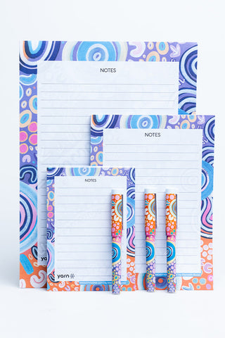 (Bulk Order) Ngootyoong (Joy) Notepad 3 Pack (A4, A5 & A6) with 3 Pack of Pens