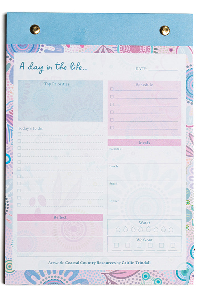 (Bulk Order) Coastal Country A5 Daily Planner Notepad