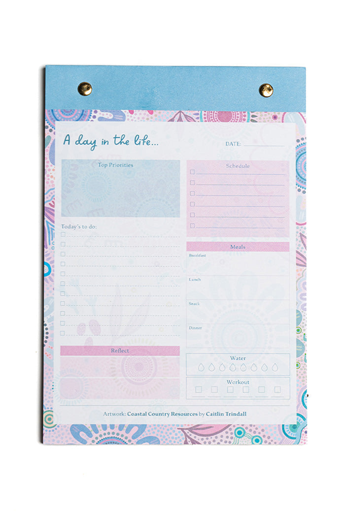 (Bulk Order) Coastal Country A5 Daily Planner Notepad