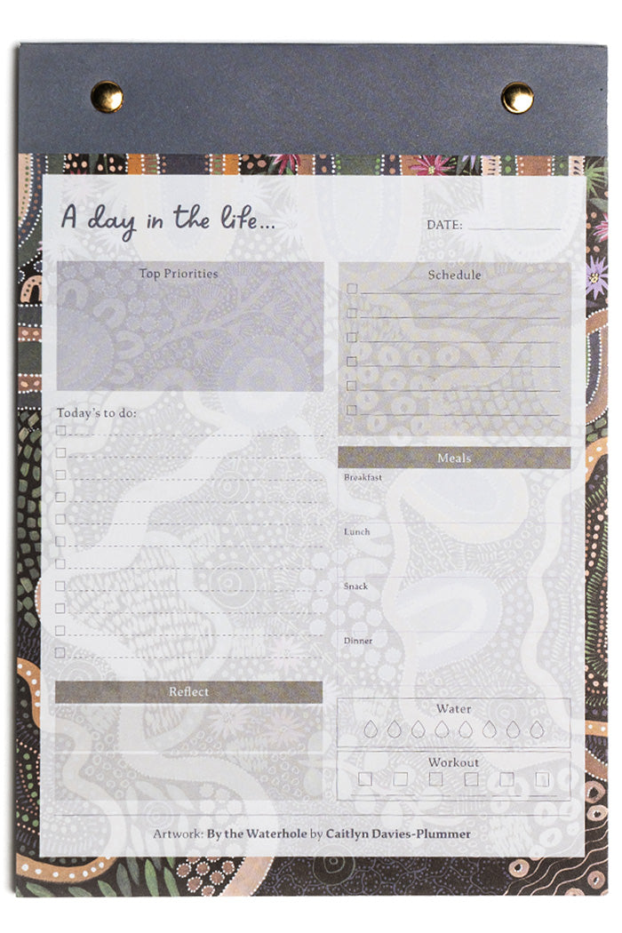 (Bulk Order) By The Waterhole A5 Daily Planner Notepad