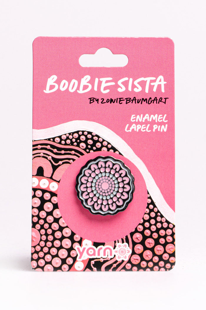 Boobie Sista Lapel Pin - Ready Stock
