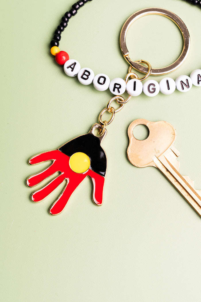 (Bulk Order) "Raise The Flag" Aboriginal Flag Hand Keyring
