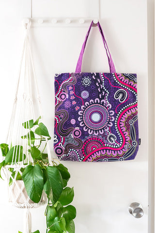 Muru To Our Biriwal (Pathway To Our Future) Premium Canvas Full Print Tote Bag - Ready Stock
