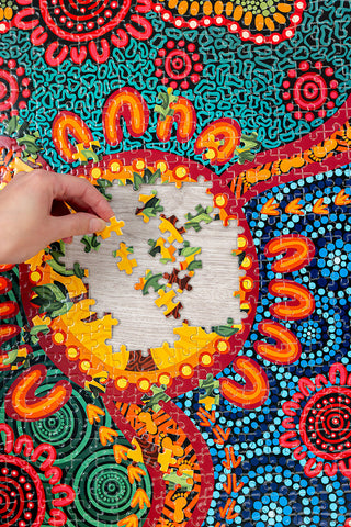 Wurung (Branches) 1000 Piece Indigenous Artwork Puzzle - Ready Stock