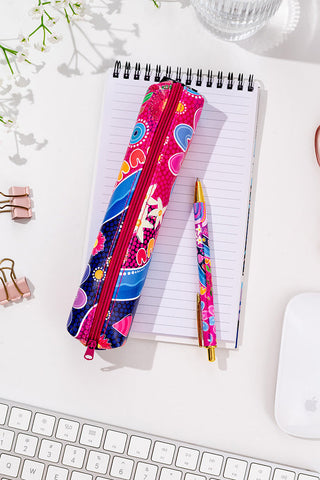 Thriving Together Small Rectangular Pencil Case with Pen - Ready Stock
