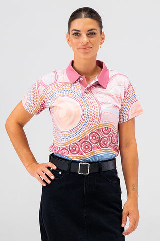 Sunset Healing UPF 50+ Unisex Polo Shirt