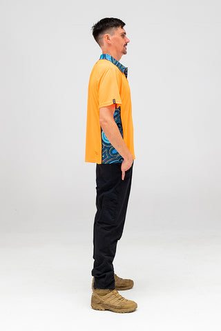 Deadly Dads High Vis Fluoro Orange Unisex Polo Shirt