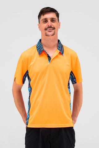Deadly Dads High Vis Fluoro Orange Unisex Polo Shirt