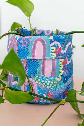 A Chapter Closing Canvas Plant Pot - Ready Stock