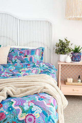 A Chapter Closing 100% Cotton Quilt Cover Set - Ready Stock