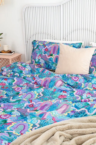 A Chapter Closing 100% Cotton Quilt Cover Set - Ready Stock