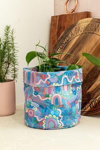 A Chapter Closing Canvas Plant Pot - Ready Stock