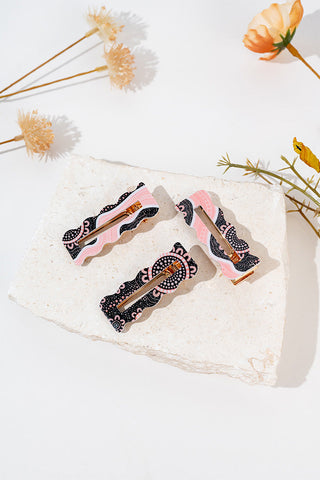 Boobie Sista Snap Hair Clip (Wave) Collection (3 Pack) - Ready Stock