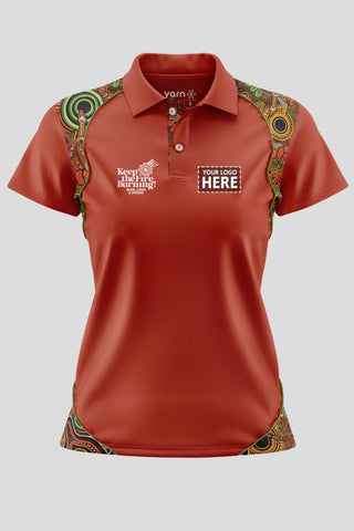 Proud & Deadly NAIDOC 2024 Ochre Red Bamboo (Classic) Polo Shirt