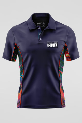 Fire Spirit People Navy Bamboo (Simpson) Unisex Polo Shirt